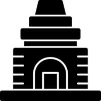 Temple Solid Multi Gradient Icon vector