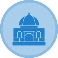 Mosque Multicolor Circle Icon vector