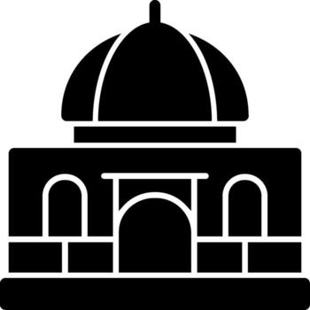 Mosque Solid Multi Gradient Icon vector