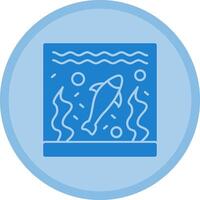 Aquarium Multicolor Circle Icon vector