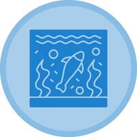 Aquarium Multicolor Circle Icon vector