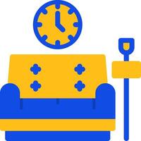 Lounge Flat Two color Icon vector