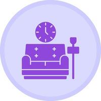 Lounge Multicolor Circle Icon vector