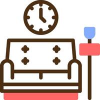 Lounge Color Filled Icon vector