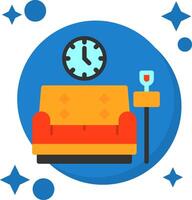 Lounge Tailed Color Icon vector