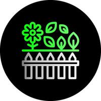 Garden Dual Gradient Circle Icon vector