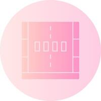 Crosswalk Gradient Circle Icon vector