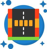 Crosswalk Tailed Color Icon vector