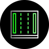Highway Dual Gradient Circle Icon vector