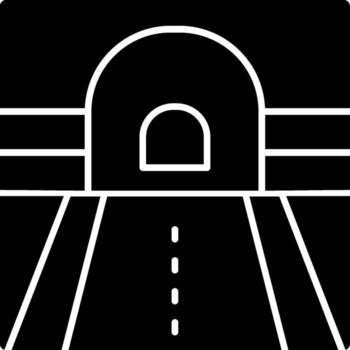 Tunnel Solid Multi Gradient Icon vector