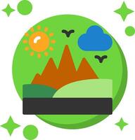 Hill Tailed Color Icon vector