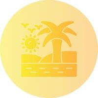 Oasis Gradient Circle Icon vector