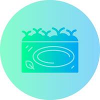 Pond Gradient Circle Icon vector