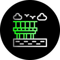 Boardwalk Dual Gradient Circle Icon vector
