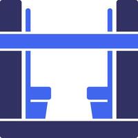 Alley Solid Two Color Icon vector