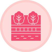 Promenade Multicolor Circle Icon vector