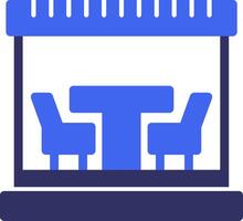 Terrace Solid Two Color Icon vector