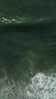 Vertical Video of Sea Waves Top View