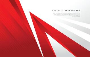 red and white modern abstract background design template vector