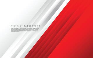 red and white modern abstract background design template vector