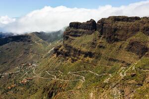 Mask village in Spain, popular tourist destination Mask village of Tenerife photo