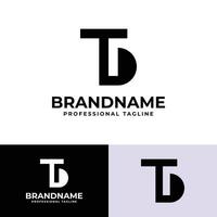 Letters TB Monogram Logo, Suitable for business with TB or BT initials vector