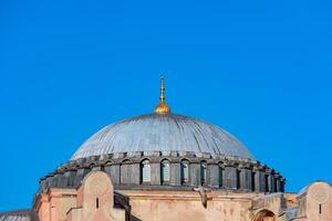 Hazme de hagia Sofía o ayasofya mezquita aislado en azul cielo antecedentes foto