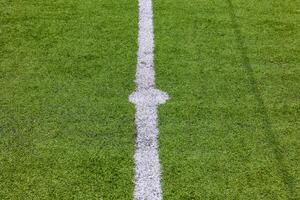 Center circle of the football or soccer field at daytime photo