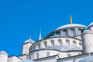 Architectural details of Blue Mosque or Sultanahmet Mosque photo