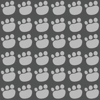 Animal paws seamless repeat pattern vector