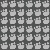 Animal paws seamless repeat pattern vector