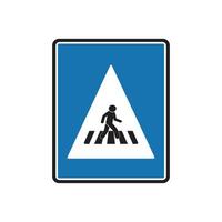 zebra crossing icon vector