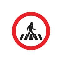 zebra crossing icon vector