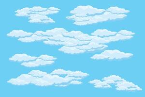 Cloud sky scene background vector simple cloud illustration template design