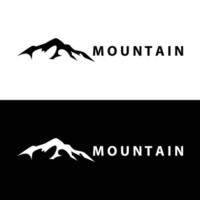 montaña logo sencillo ilustración silueta modelo vector diseño