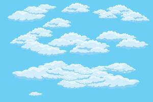 Cloud sky scene background vector simple cloud illustration template design