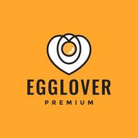 egg sunny side up cuisine lover food logo design vector icon illustration