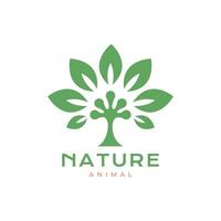 gecko paw leaves nature plant modern clean flat minimal clean logo design vector icon illustration