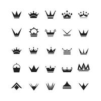 crown logo in modern minimal style vector