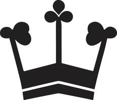 crown logo in modern minimal style vector