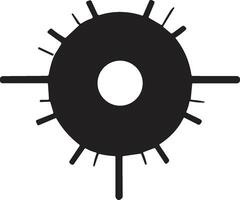 security camera logo in modern minimal vector