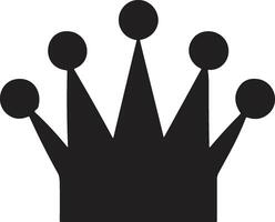 crown logo in modern minimal style vector