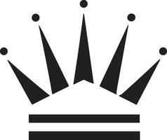 crown logo in modern minimal style vector