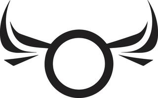 wings logo in modern minimal style vector