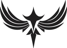 wings logo in modern minimal style vector