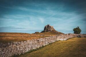 bamburgh antiguo castillo en Northumberland foto