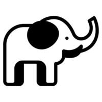 elefante íconos para web, aplicación, infografía, etc vector