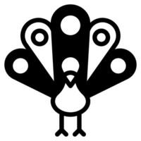 Peacock Icons for web, app, infographic, etc vector