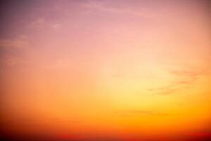 Beautiful , luxury soft gradient orange gold clouds and sunlight on the blue sky perfect for the background, take in everning,Twilight, Large size, high definition landscape photo