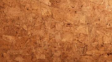 AI generated Abstract background of cork surface with natural chaotic texture in light brown color, photo